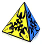 Cubo Mágico Pirámide 3x3x3 Con Engranajes Qiyi Mofangge, Negro Negra Eqy756 - Miniatura 1