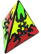 Cubo Mágico Pirámide 3x3x3 Con Engranajes Qiyi Mofangge, Negro Negra Eqy756 - Miniatura 3