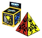 Cubo Mágico Pirámide 3x3x3 Con Engranajes Qiyi Mofangge, Negro Negra Eqy756 - Miniatura 5