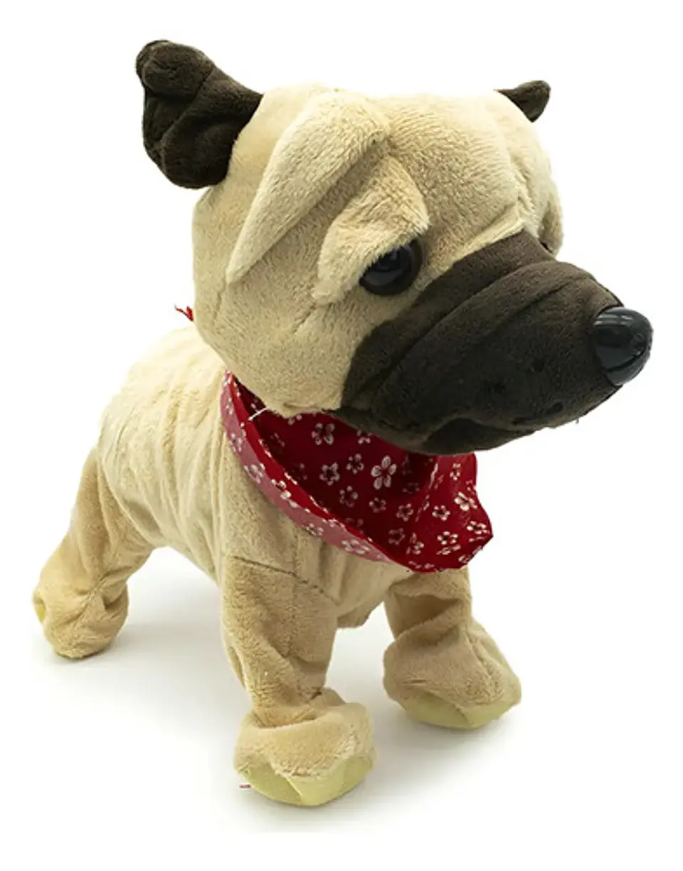 Perro Peluche Control Collar Camina Ladra Mueve La Cola 8