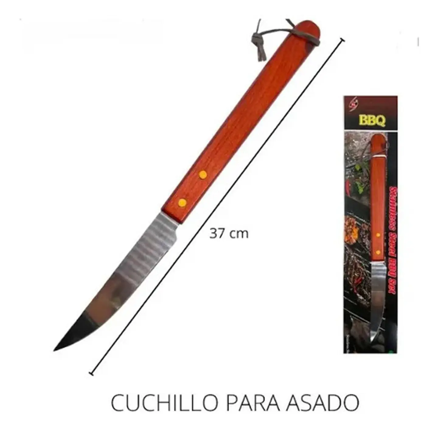 Cuchillo Especial Para Bbq Con Mango De Madera 3