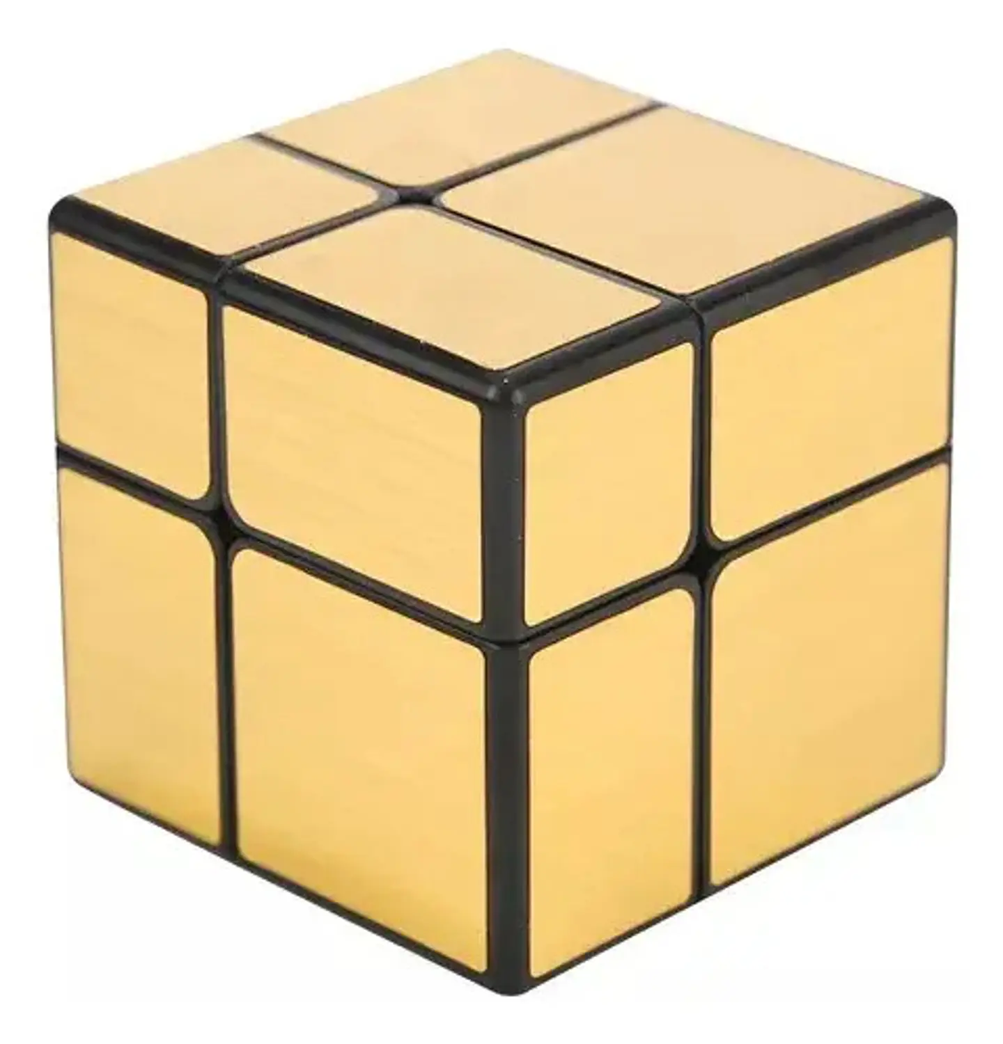 Cubo Rubik Qiyi Mirror 2x2 Speed Dorado Espej Original Plata 2