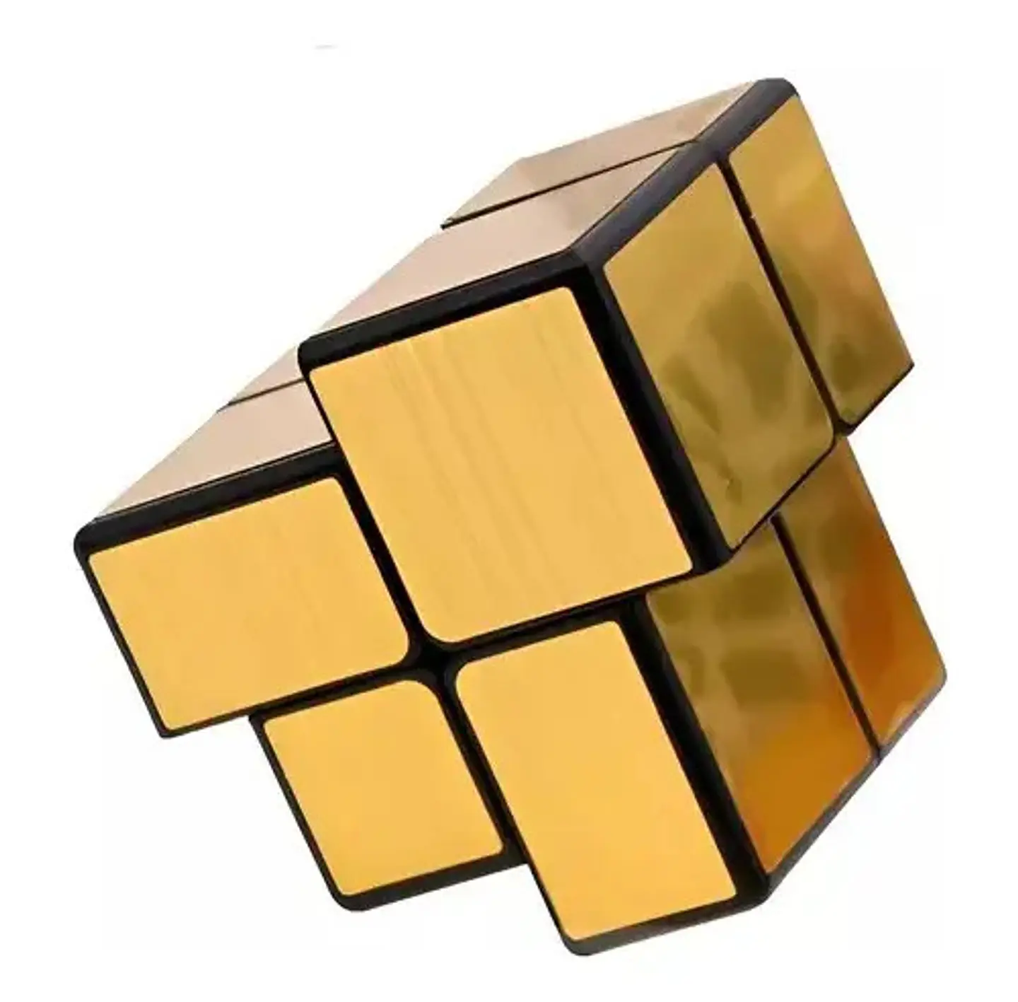 Cubo Rubik Qiyi Mirror 2x2 Speed Dorado Espej Original Plata 4