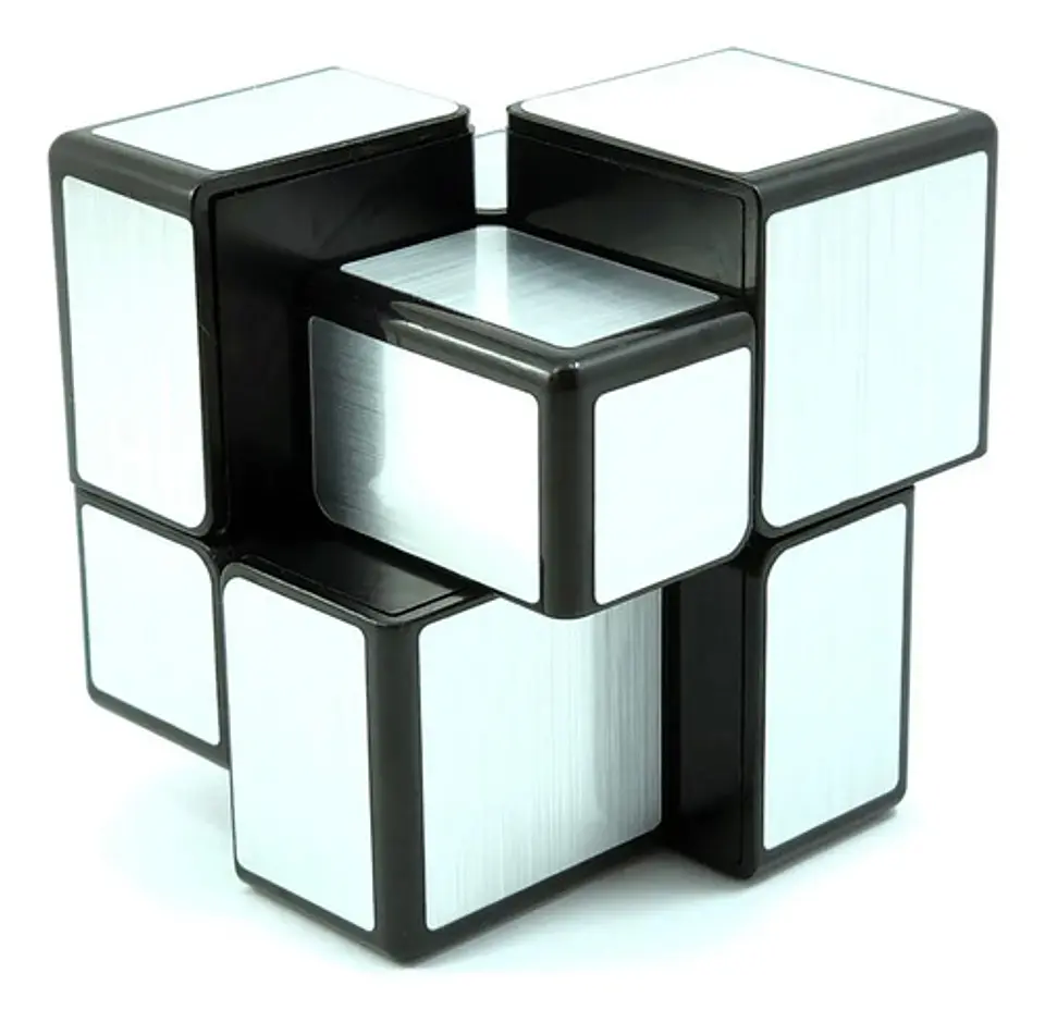 Cubo Rubik Qiyi Mirror 2x2 Speed Dorado Espej Original Plata 6