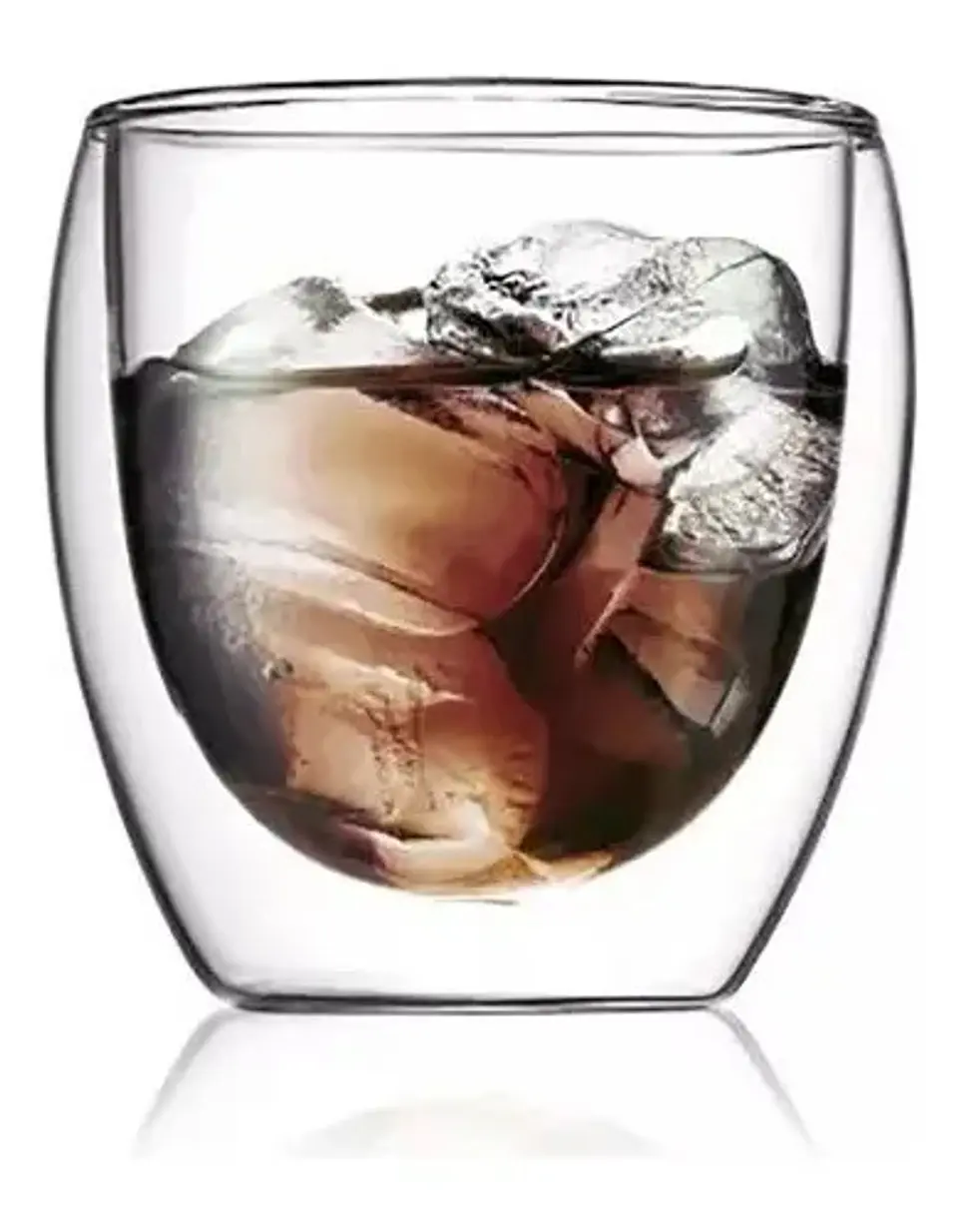 Vaso Doble Pared Vidrio Borosilicato 80ml 2