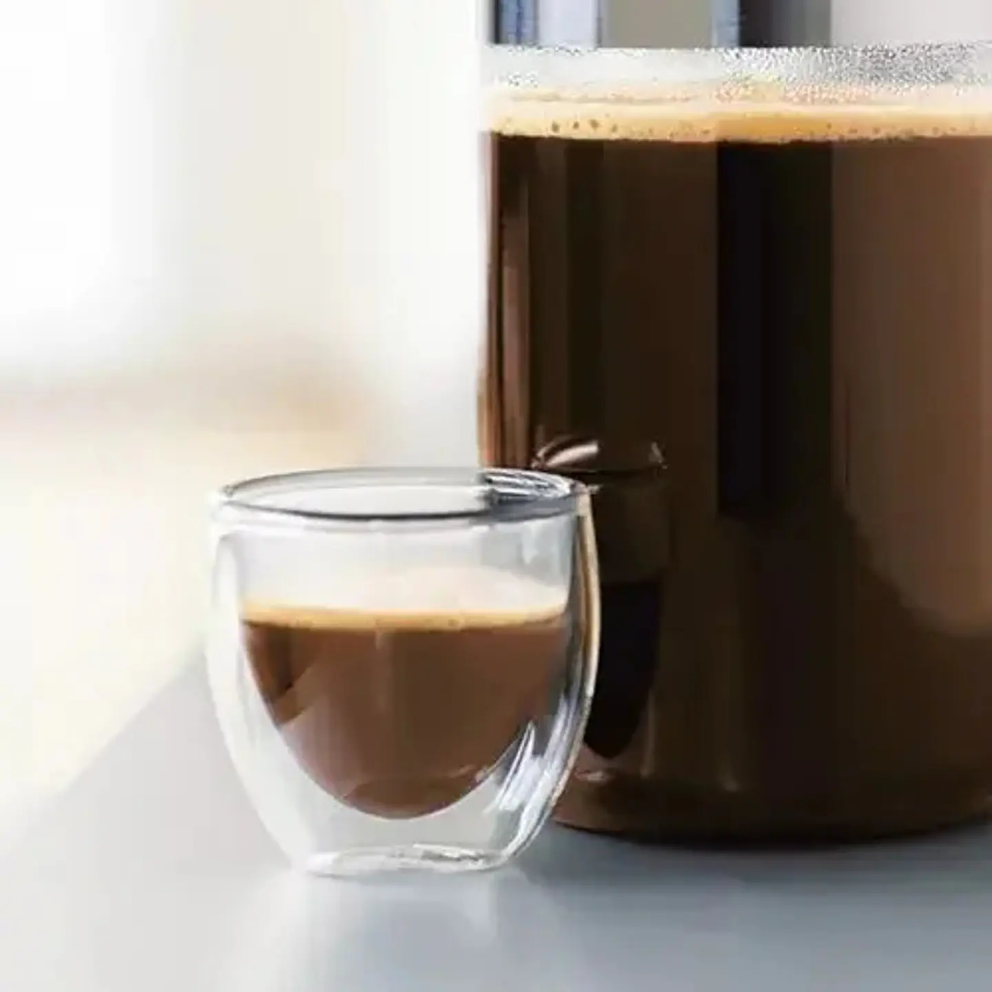Vaso Doble Pared Vidrio Borosilicato 80ml 3