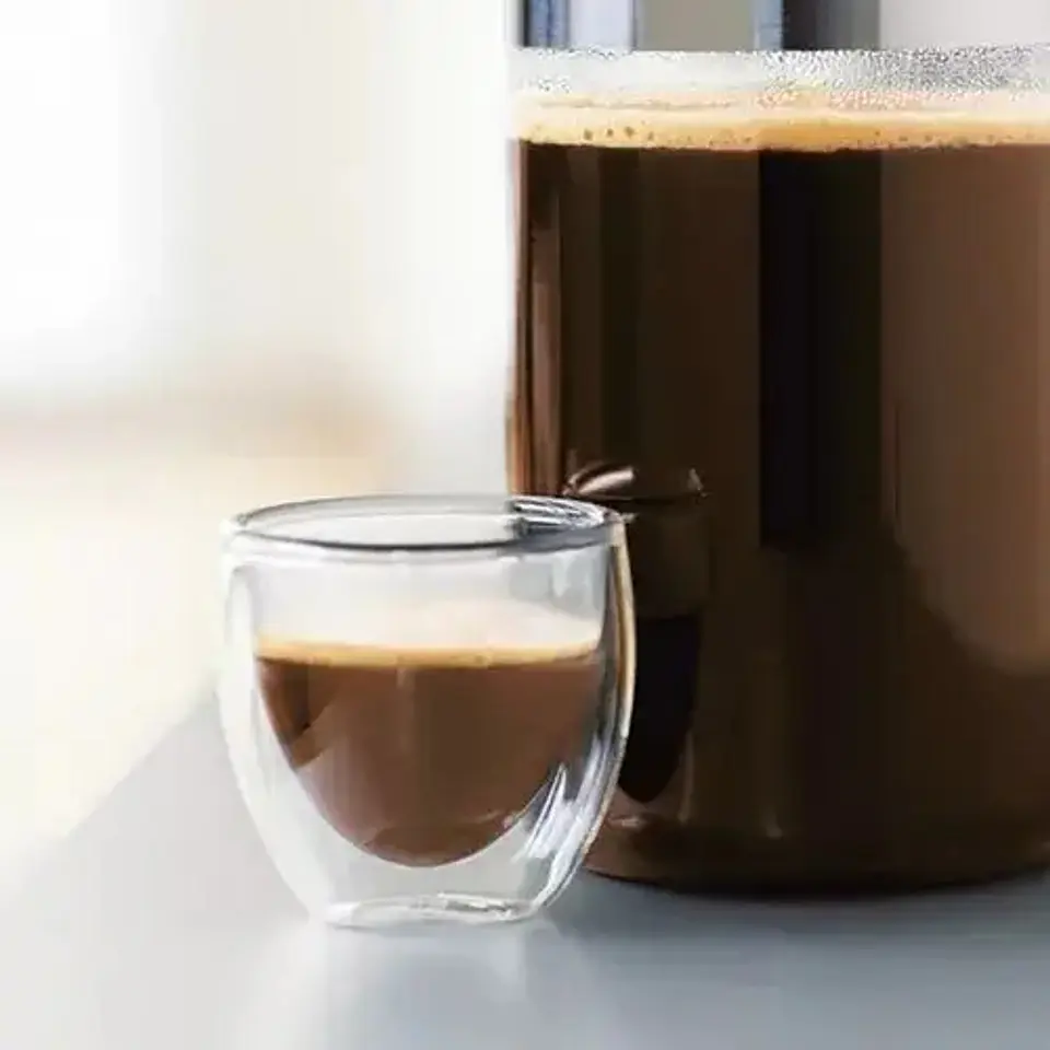 Vaso Doble Pared Vidrio Borosilicato 80ml 3