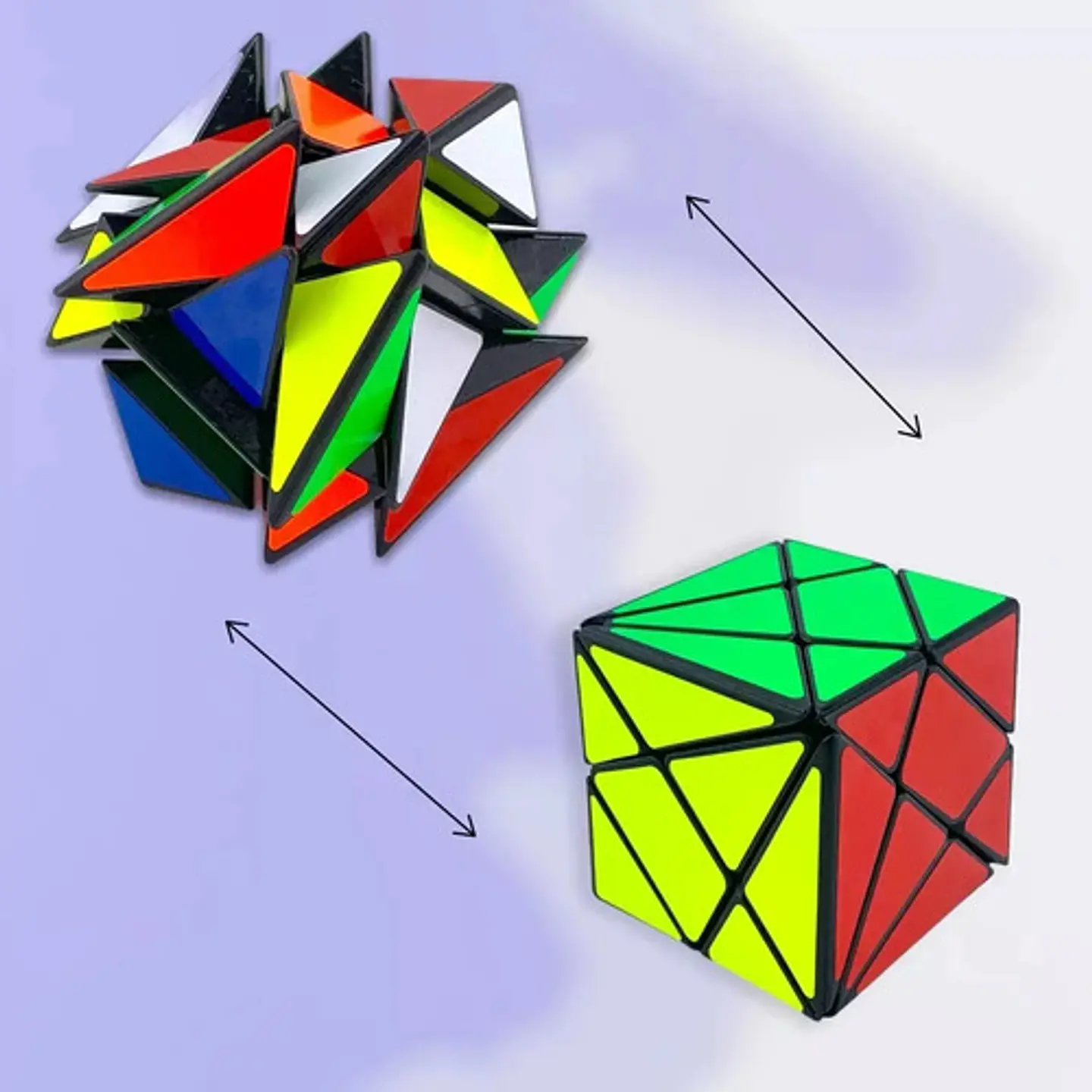 Cubo Rubik Qiyi Axis 3x3 Color De La Estructura Negro 4