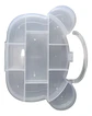 Pastillero Costurero Macrooutlet Plástico Oso 11 Compartimentos H2333 Transparente - Miniatura 3