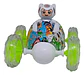 Carro A Control Remoto Graffiti 360° Con Luces Y Sonido Recargable Blanco - Miniatura 1