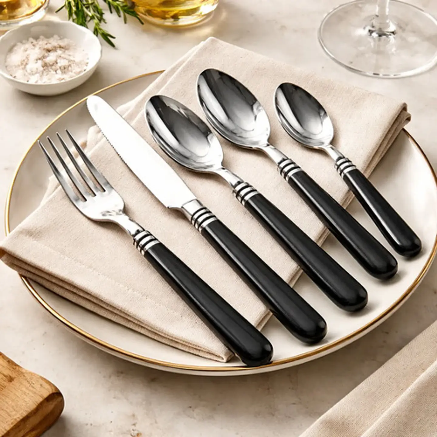 Set Cubiertos Cocina Cucharas Cuchillos Tenedor 5