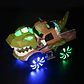 Carro Dinosaurio Con Luz Sonido Abre La Boca Y Mueve La Cola - Miniatura 5