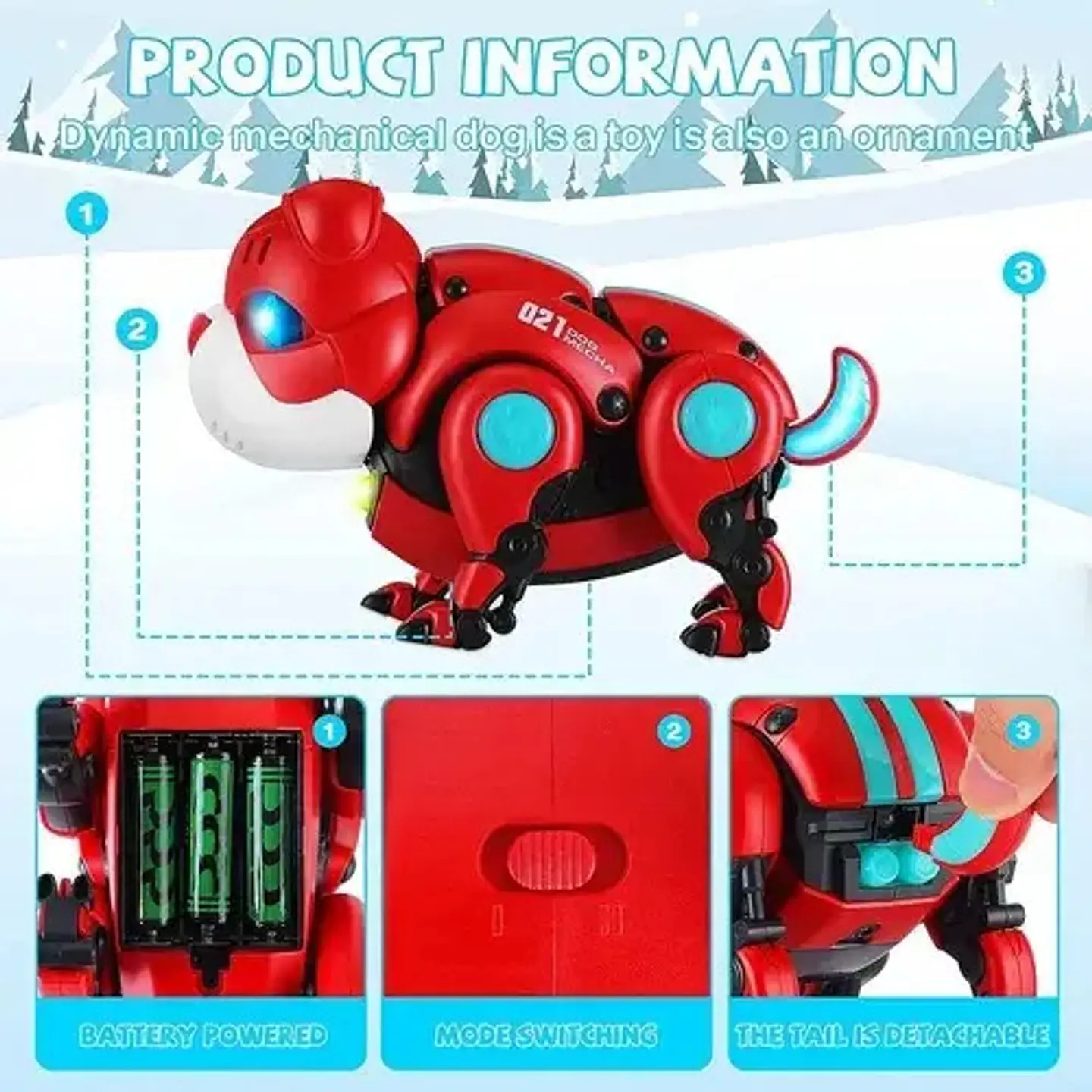 Perro Robot Juguete Diversión Voces Mascotas Interactivas 5