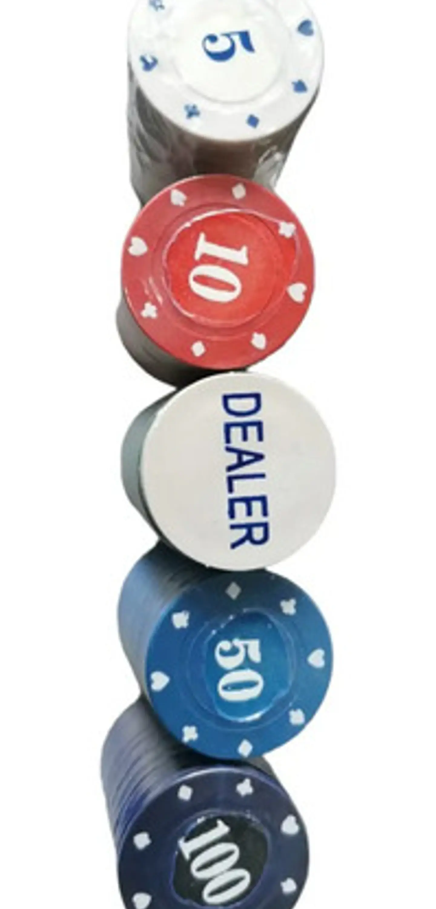 Texas Juego Poker Set J2343-6 Maletín 100 Fichas Numeradas Plástico 3