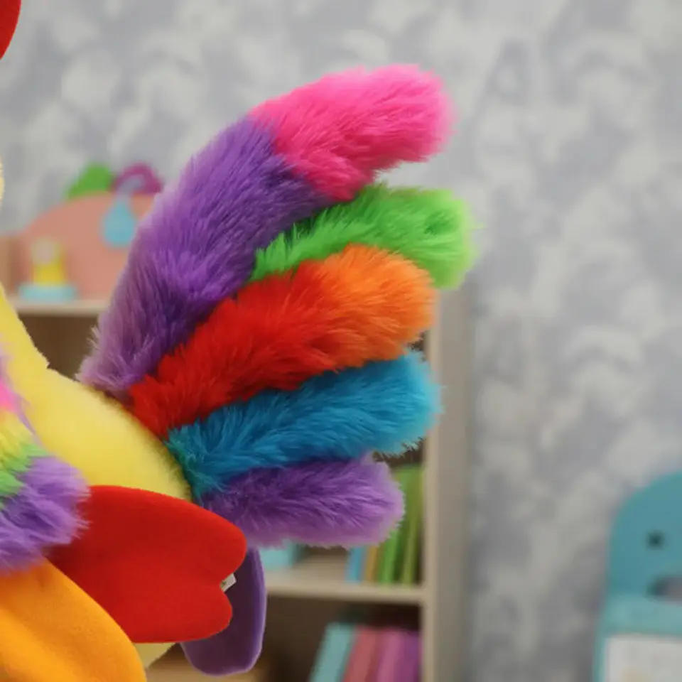 Peluche Zoológico Gallo Pollo Movimiento Ref 2390-4 9