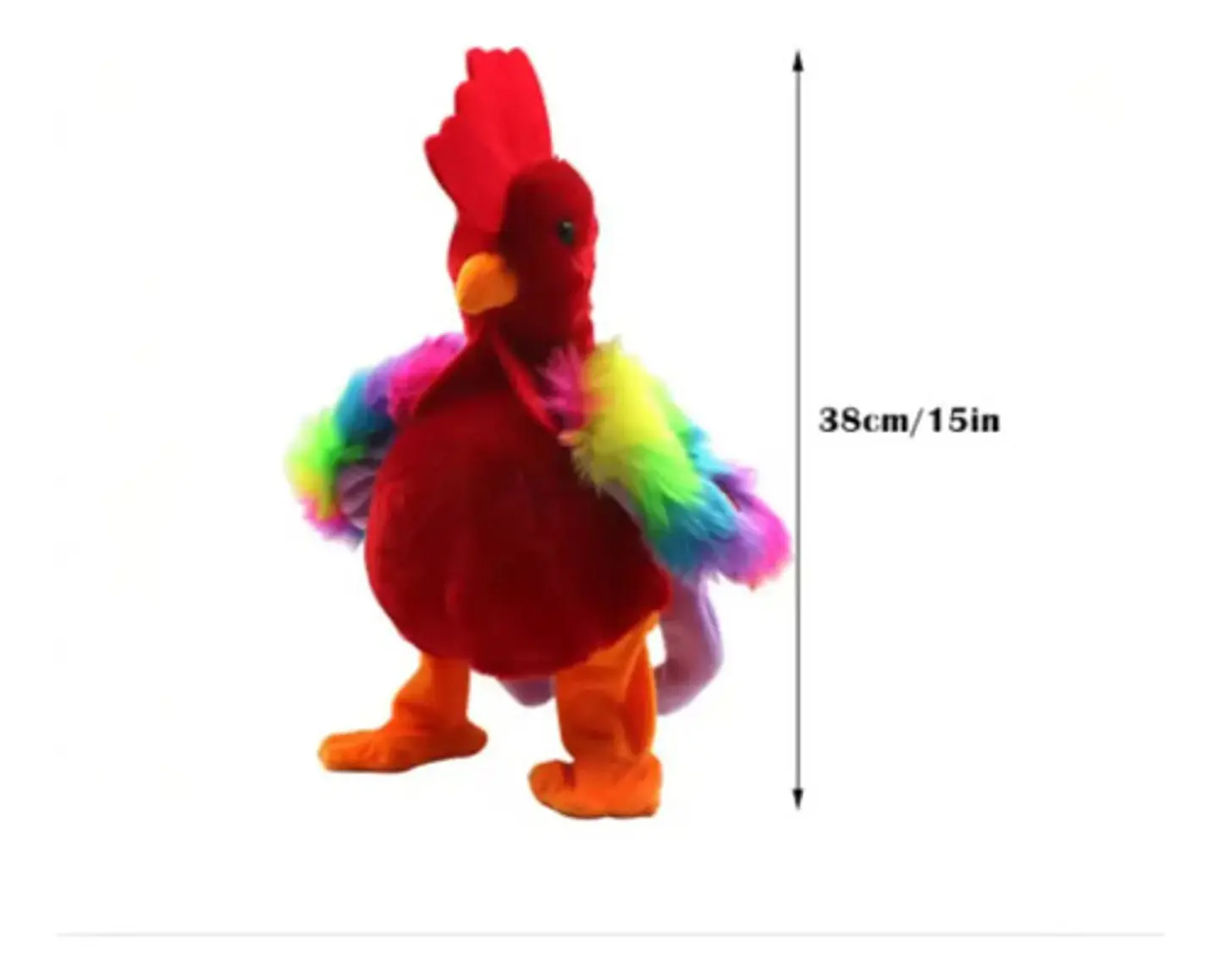 Peluche Zoológico Gallo Pollo Movimiento Ref 2390-4 11