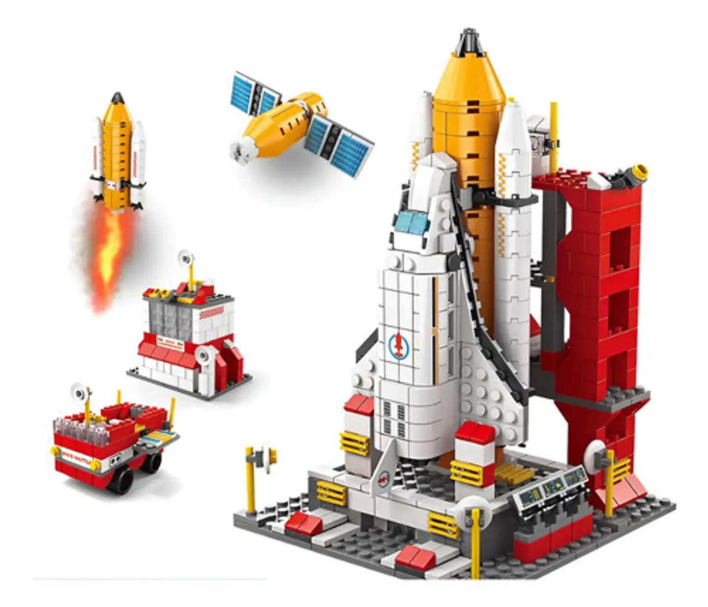 Bloques Carro Estación Espacial Armar 1000pcs 6en1 8832-1 Cantidad De Piezas 1000 1