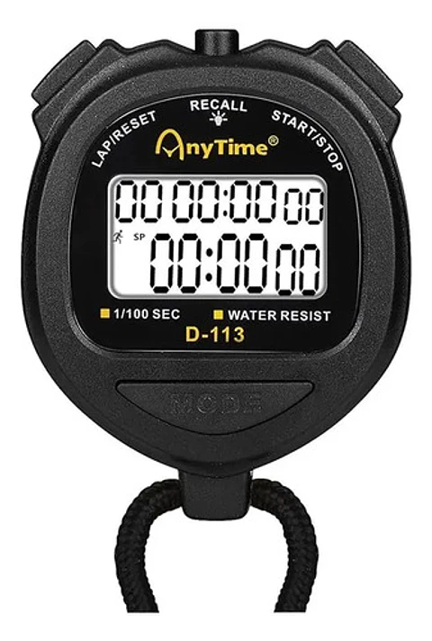 Cronómetro Profesional Digital Anytime D-113 Reloj Alarma
