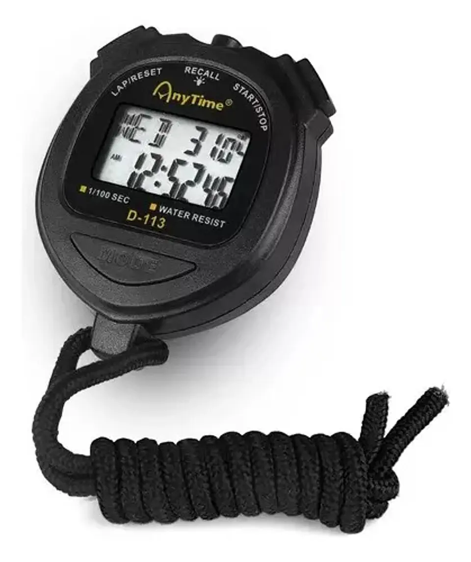 Cronómetro Profesional Digital Anytime D-113 Reloj Alarma 2