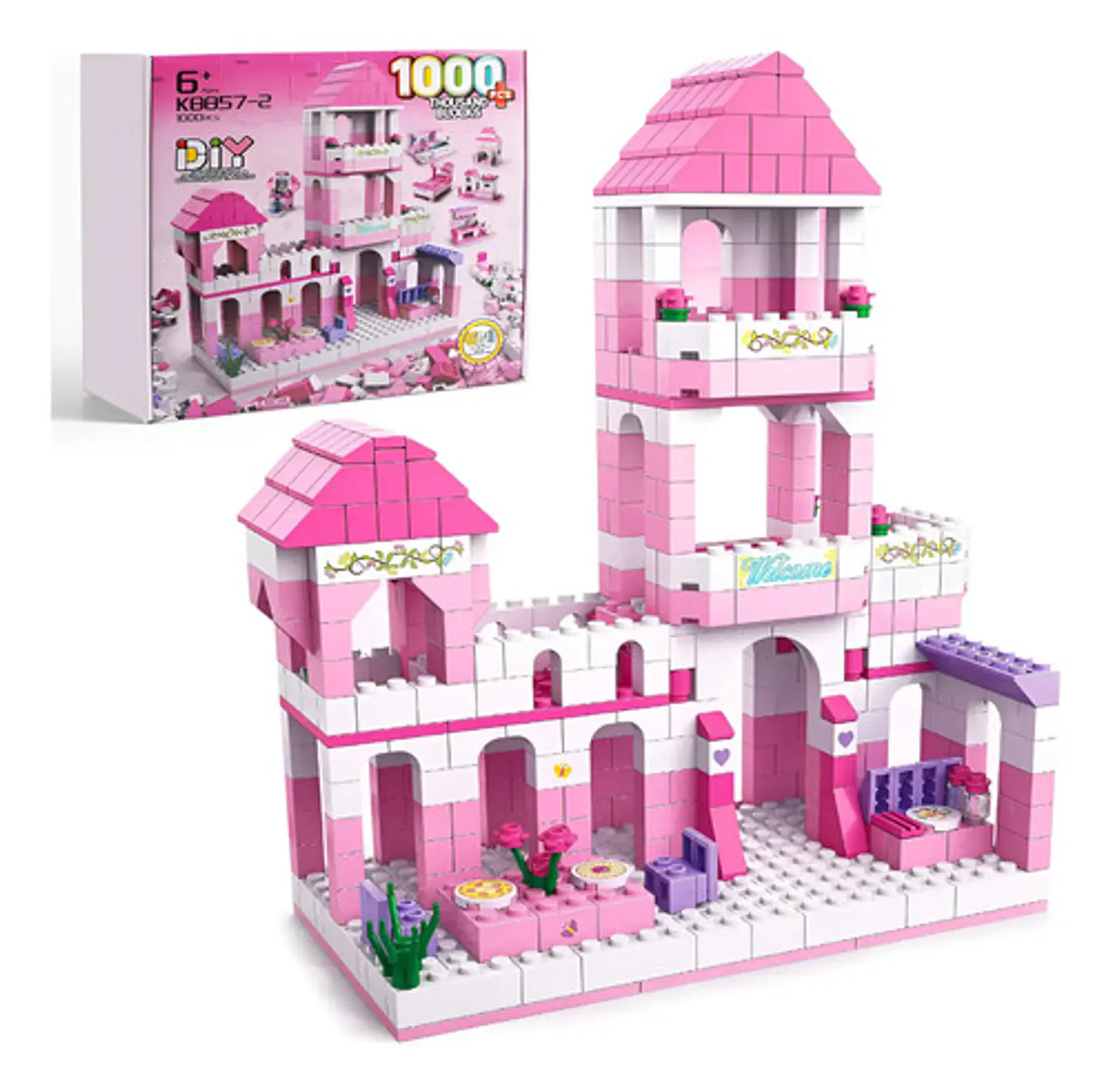 Armar Castillo Bloque 1000pcs 6en1 8832-3 1