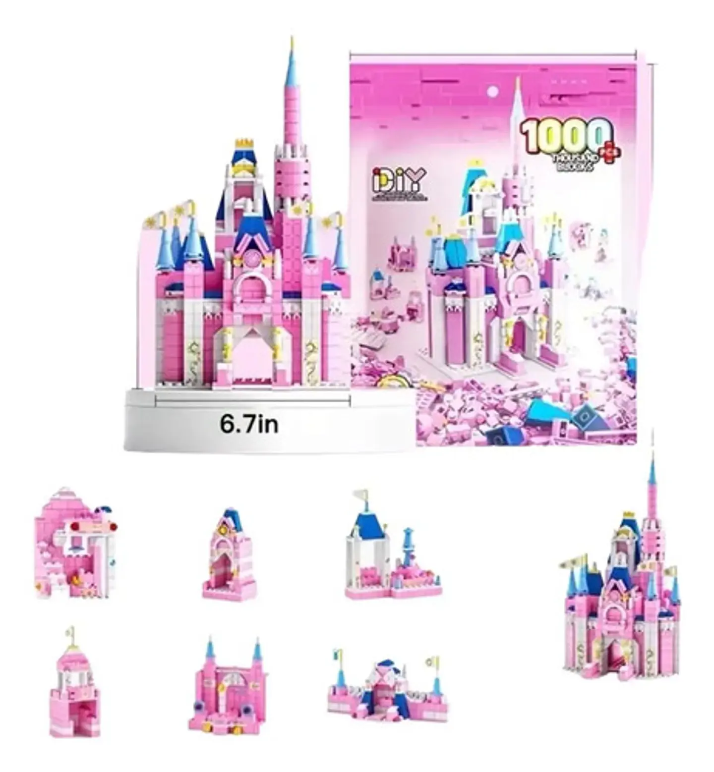Armar Castillo Bloque 1000pcs 6en1 8832-3 10