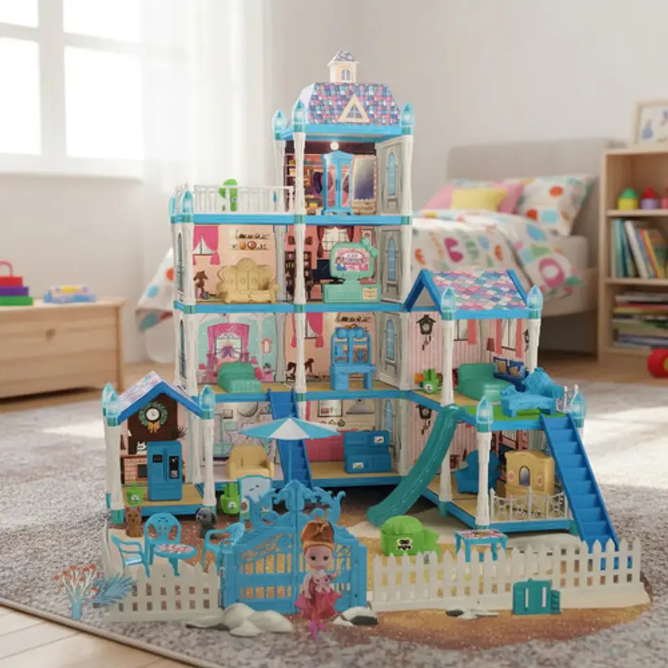 Castillo Armable Para Niños, Set De 275 Piezas De Plástico 1