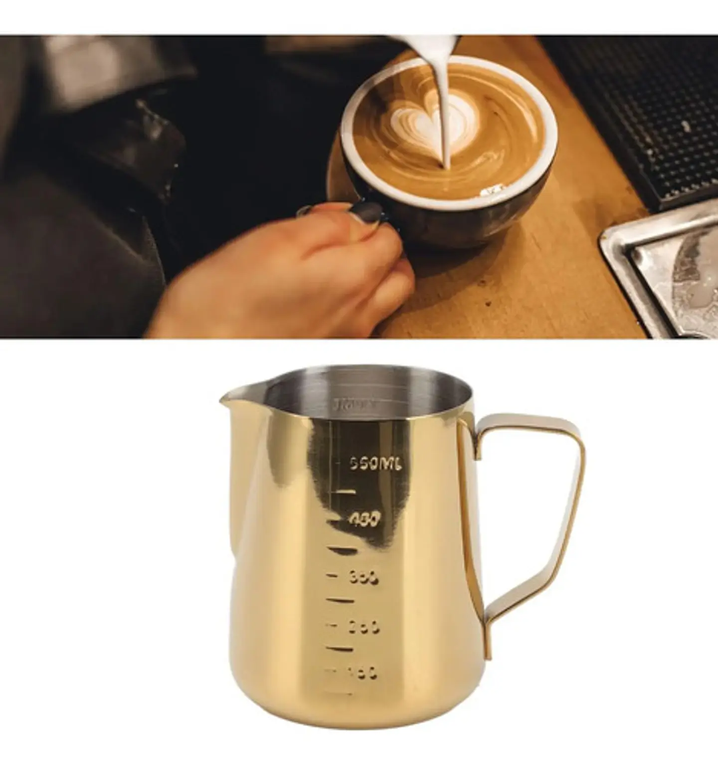 Jarra Lechera Expreso Barista Café Medidor  550ml  5