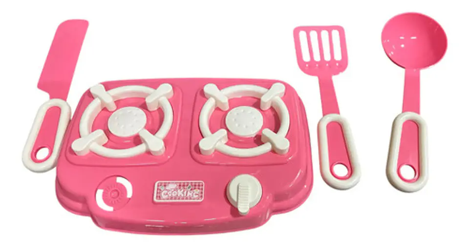 Set Cocina Juguete Niños Rosa Plástico Abs 15 Piezas Tetera Ollas Cooker 2