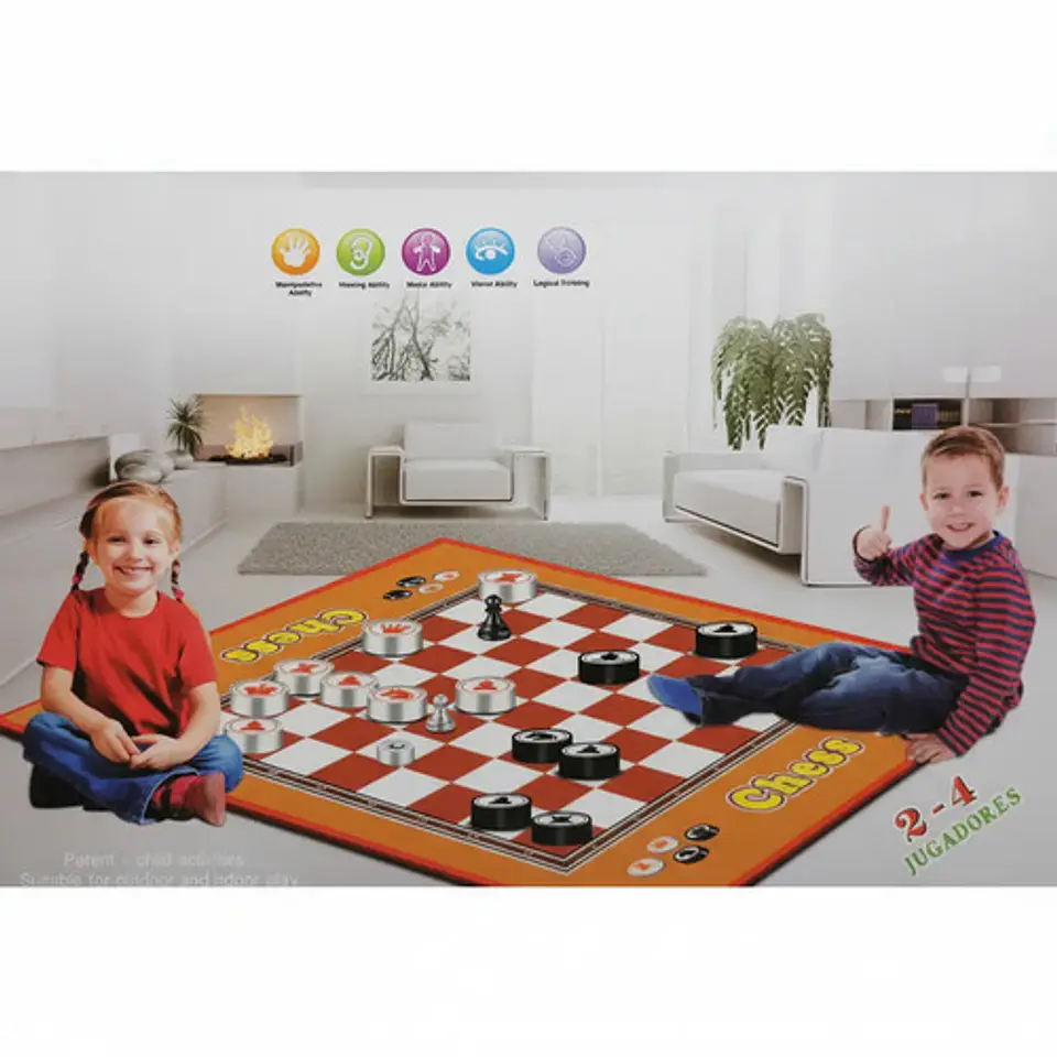 Ajedrez Enrollable Chess Giant Game 70x54cm Español 3315 2