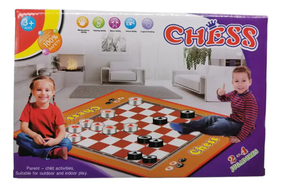 Ajedrez Enrollable Chess Giant Game 70x54cm Español 3315 3