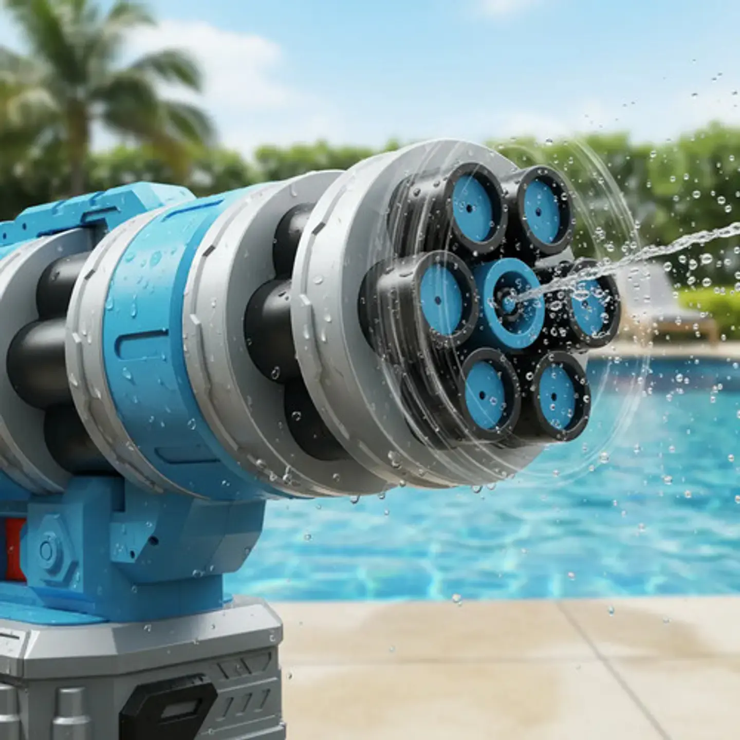Pistola Agua Piscina Juguete Eléctrico   2