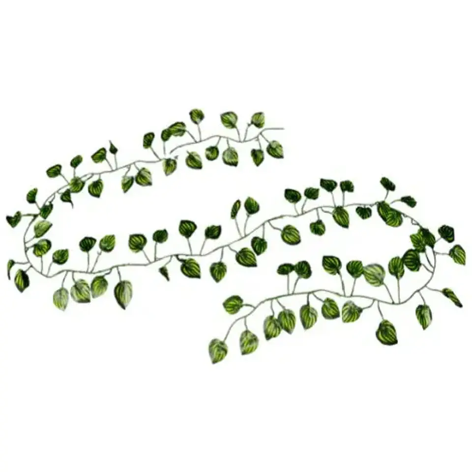 Enredadera 1x12ud Hoja Planta Artificial Decoracion Colgante Color Verde 2
