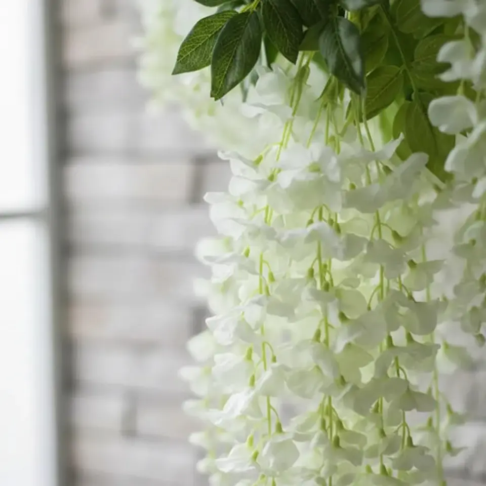 Flores Artificiales Colgantes Decoración Boda Hogar 12 Racim 3