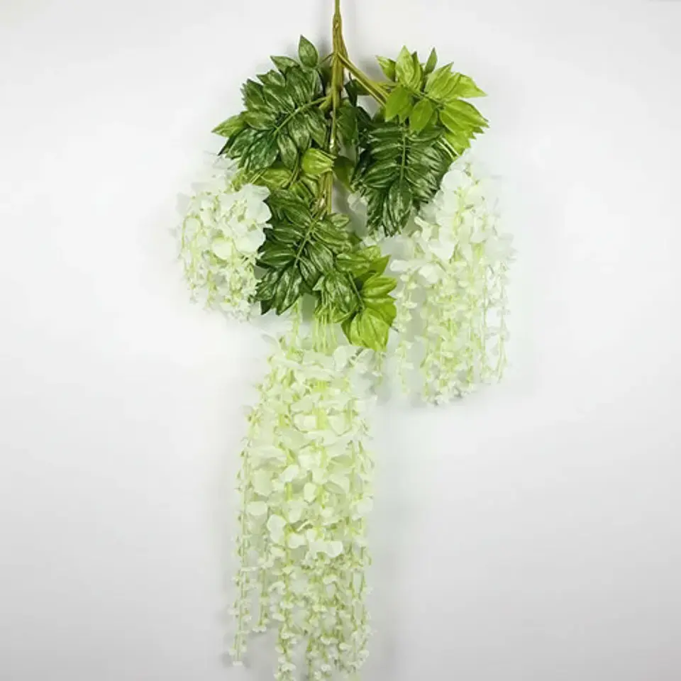 Flores Artificiales Colgantes Decoración Boda Hogar 12 Racim 4
