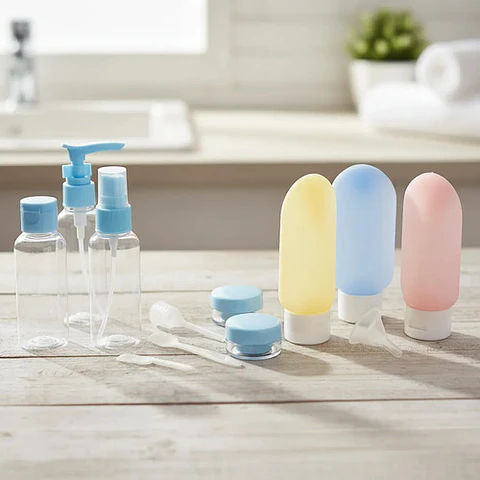 Kit De Botellas Para Viaje Set X 6 Spray-frasco-bolsa