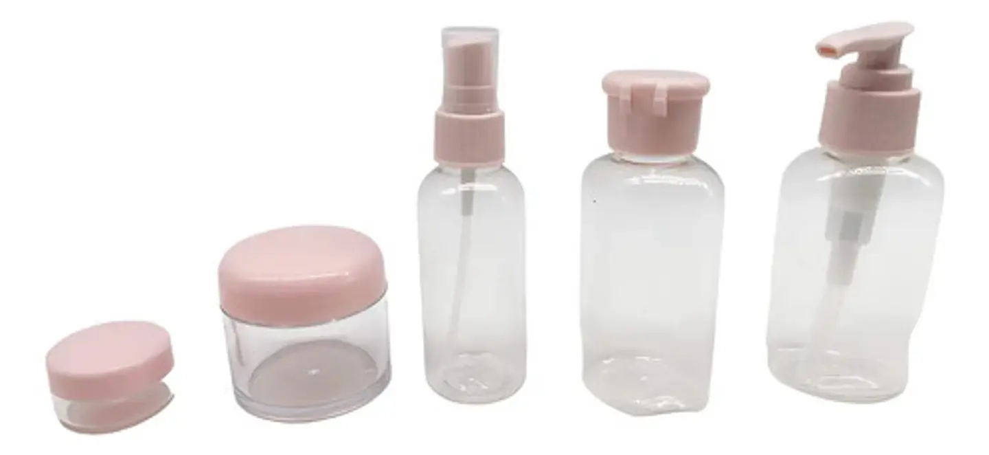 Kit De Botellas Para Viaje Set X 6 Spray-frasco-bolsa 6