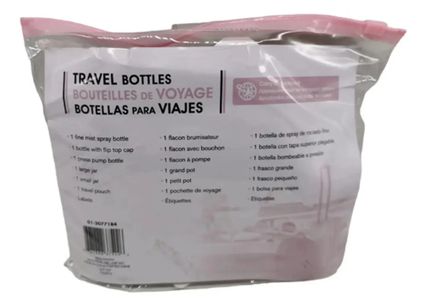 Kit De Botellas Para Viaje Set X 6 Spray-frasco-bolsa 9