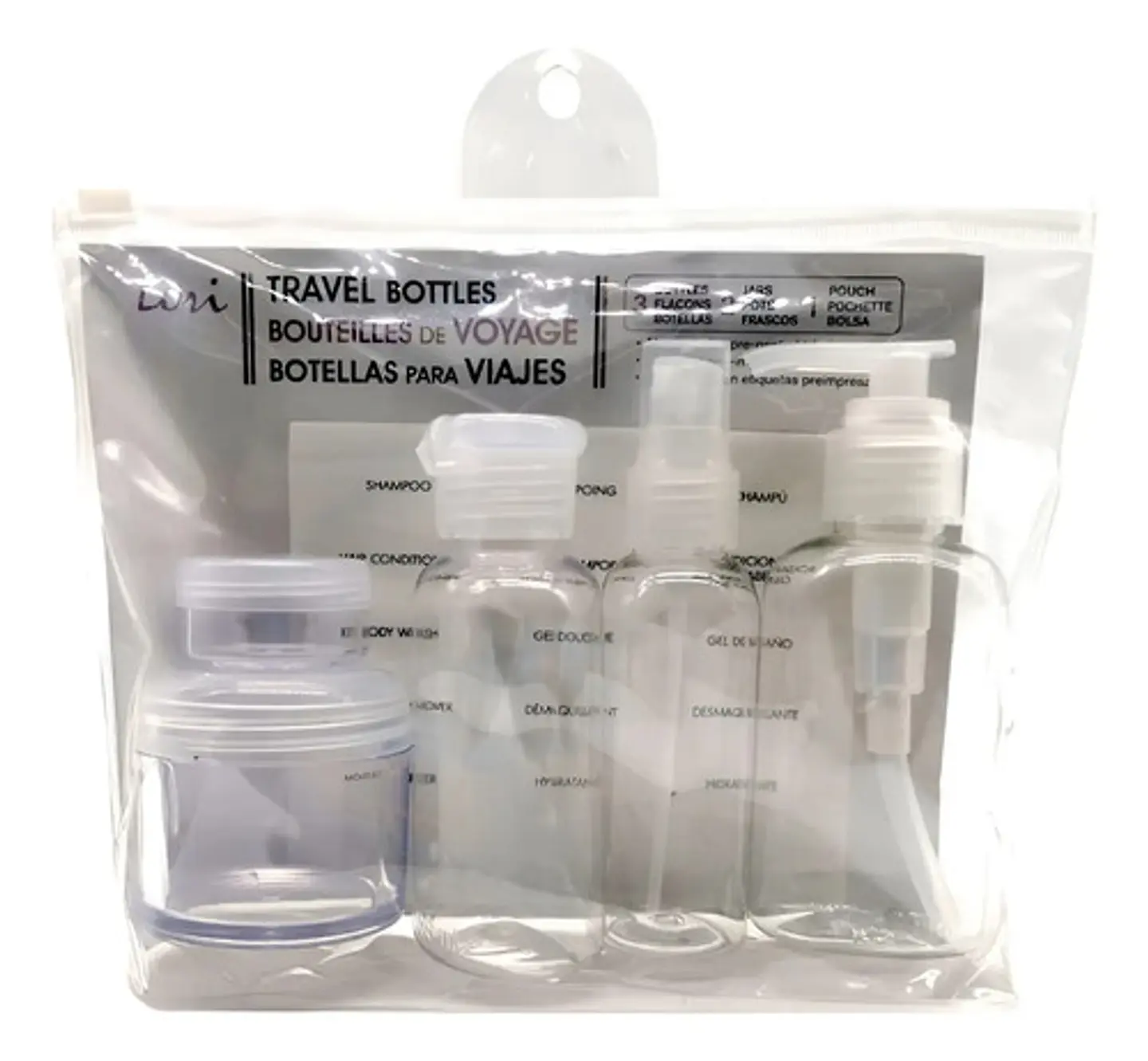 Kit De Botellas Para Viaje Set X 6 Spray-frasco-bolsa 10