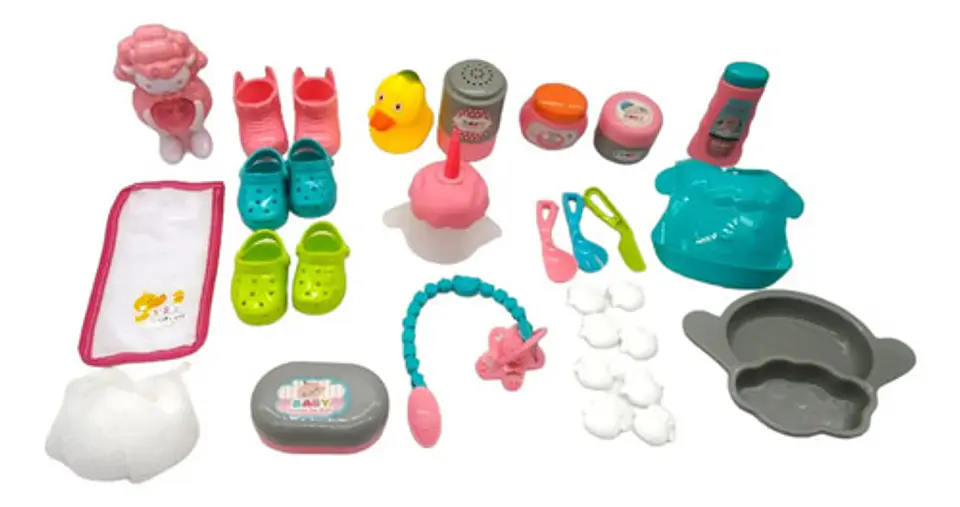 Juguete Bebe Tina Bañera Conjunto Set Tuto Love 3 En 1 99835 Rosa Claro 4