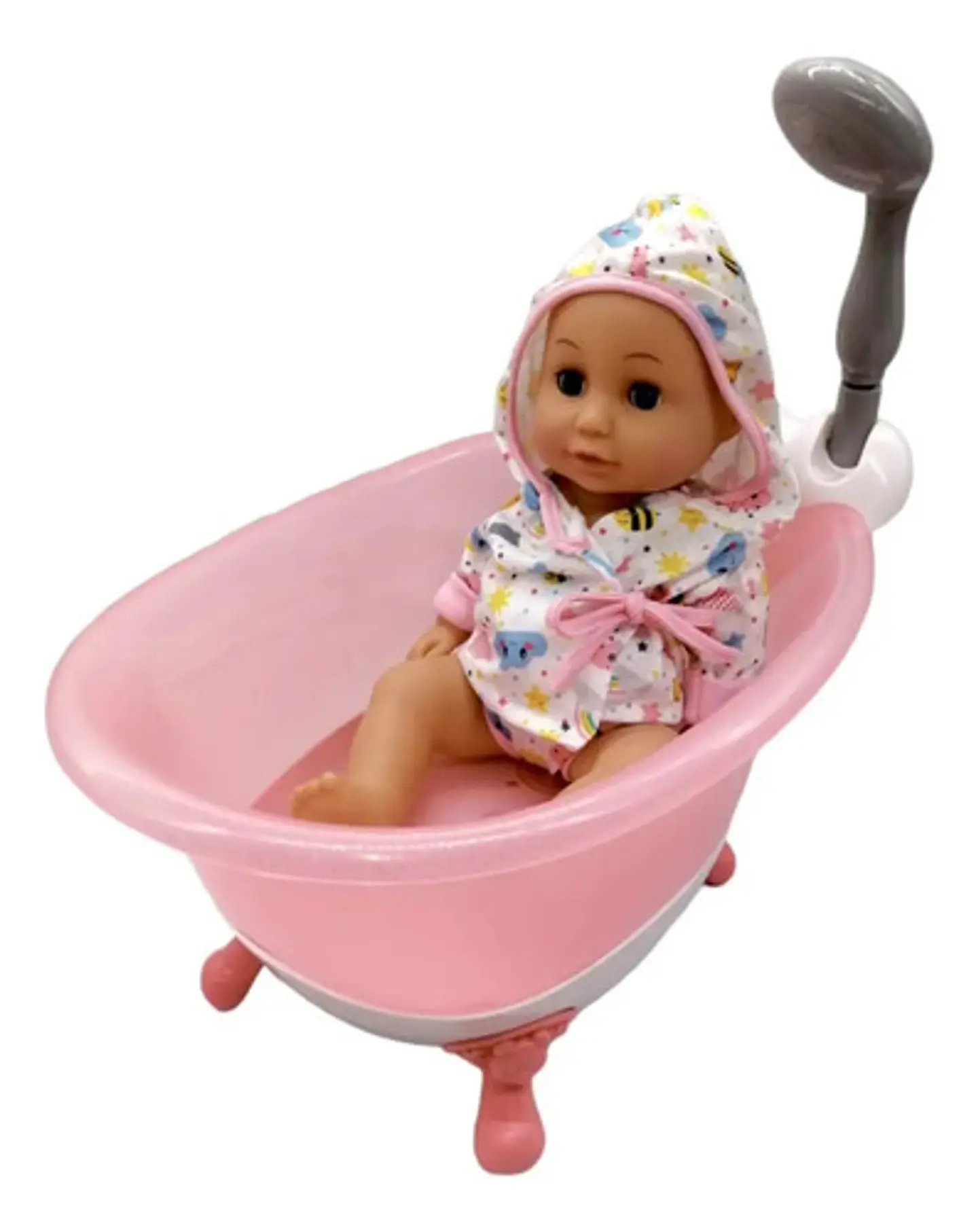 Juguete Bebe Tina Bañera Conjunto Set Tuto Love 3 En 1 99835 Rosa Claro 6
