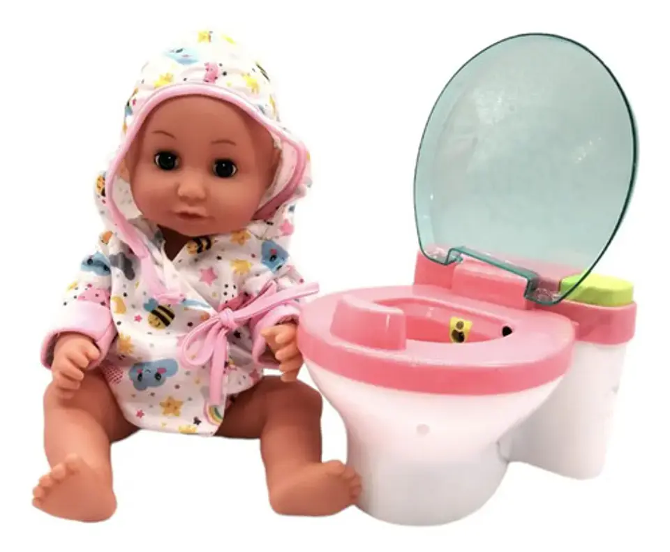 Juguete Bebe Tina Bañera Conjunto Set Tuto Love 3 En 1 99835 Rosa Claro 7