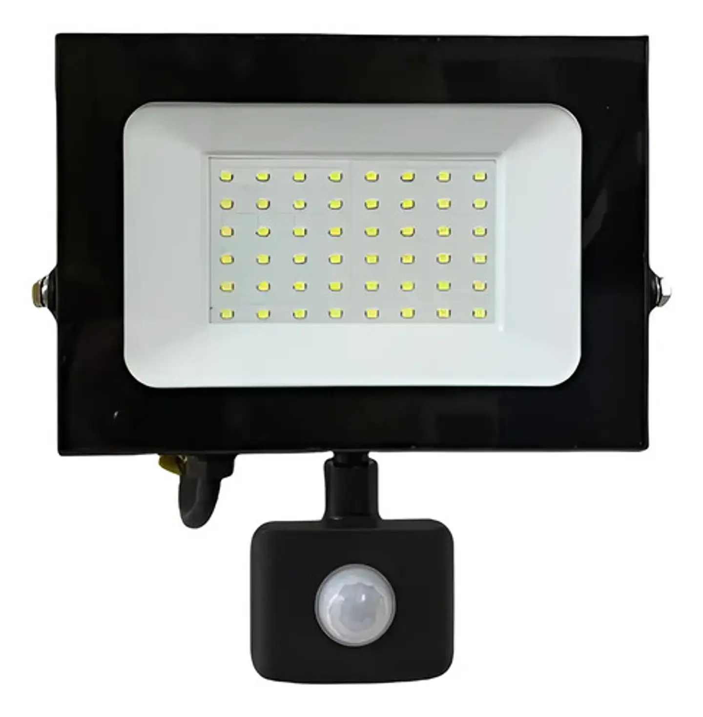 Reflector Led Daliz 1407m 30w Negro Luz Blanco Frío 6500k Con Sensor 110v 1