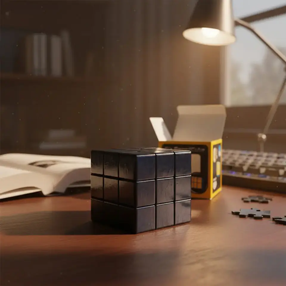 Cubo Rubik 3x3 Azul Mirror Cube Juego 517 4