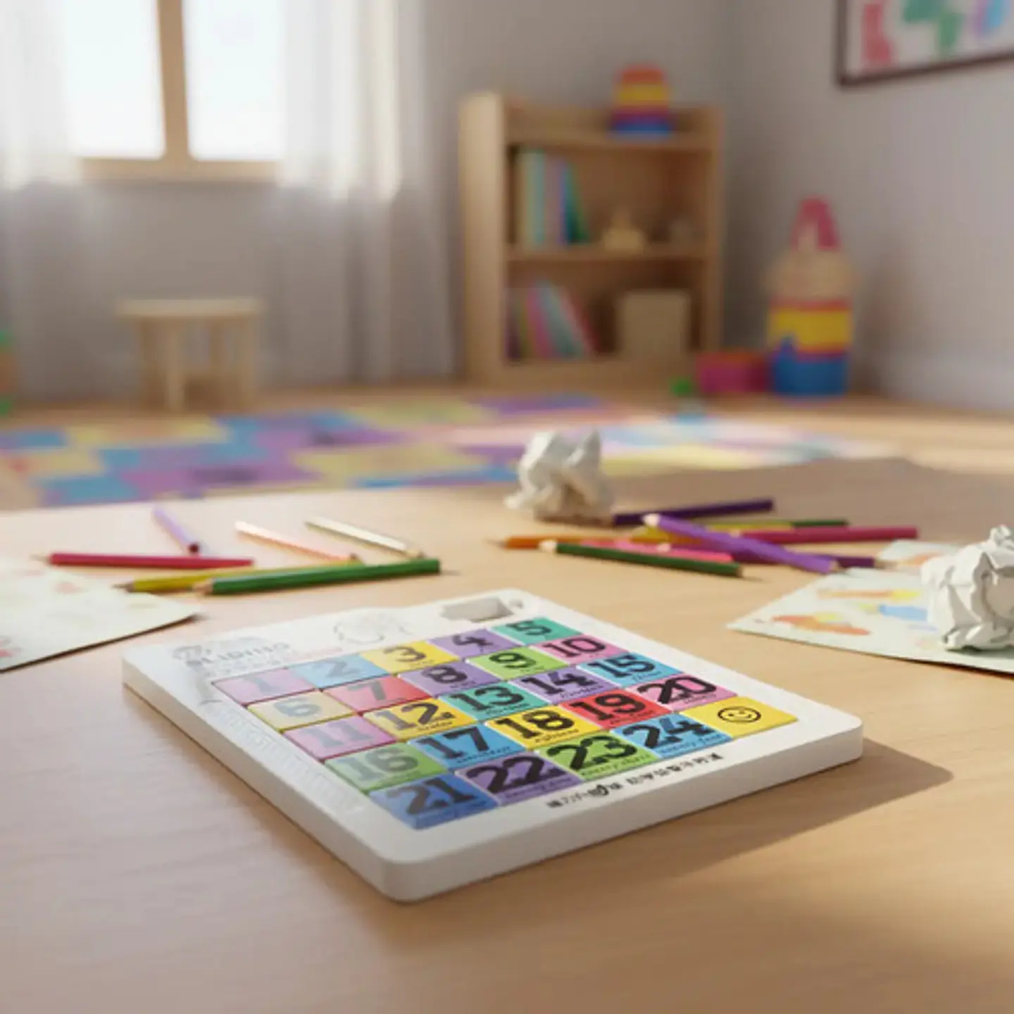 Tablero Puzzle Educativo Block Deslizante 5x5 25pcs 6