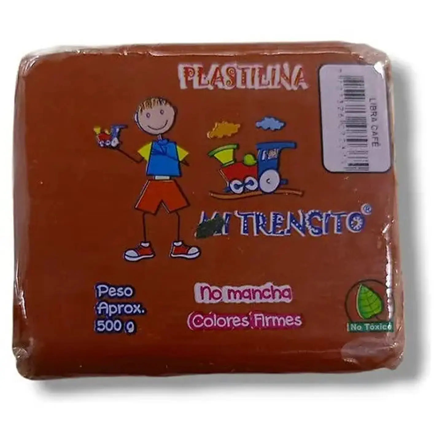 Plastilina Libra 500g Und Cafe, Blanco, Azul, Amarillo 2