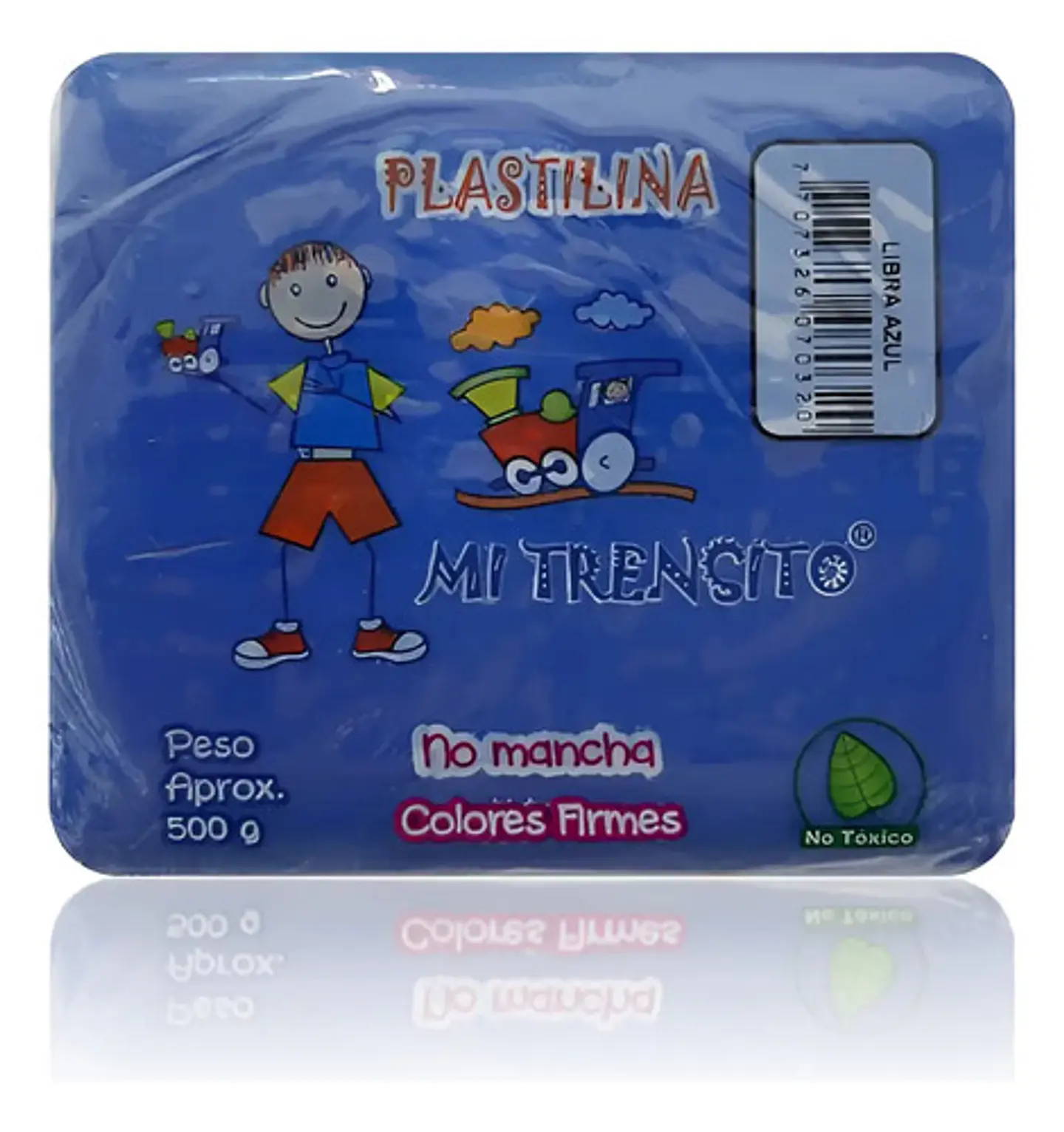 Plastilina Libra 500g Und Cafe, Blanco, Azul, Amarillo 7
