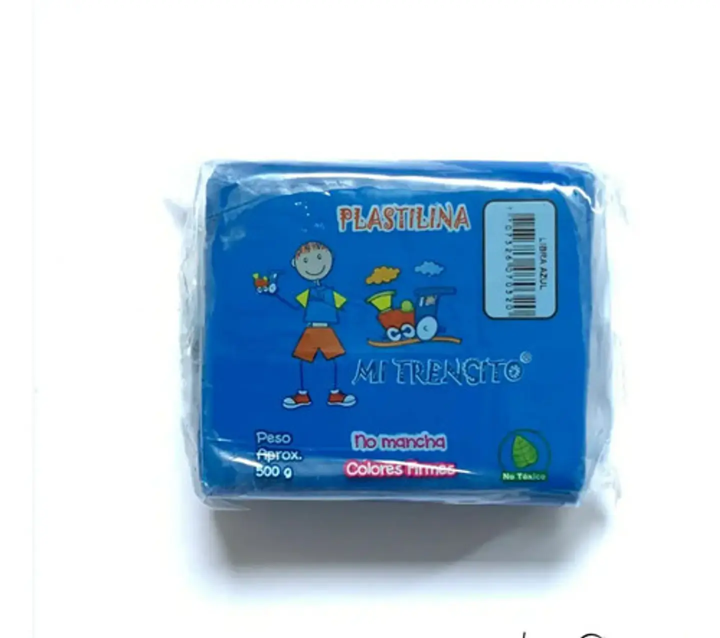 Plastilina Libra 500g Und Cafe, Blanco, Azul, Amarillo 8