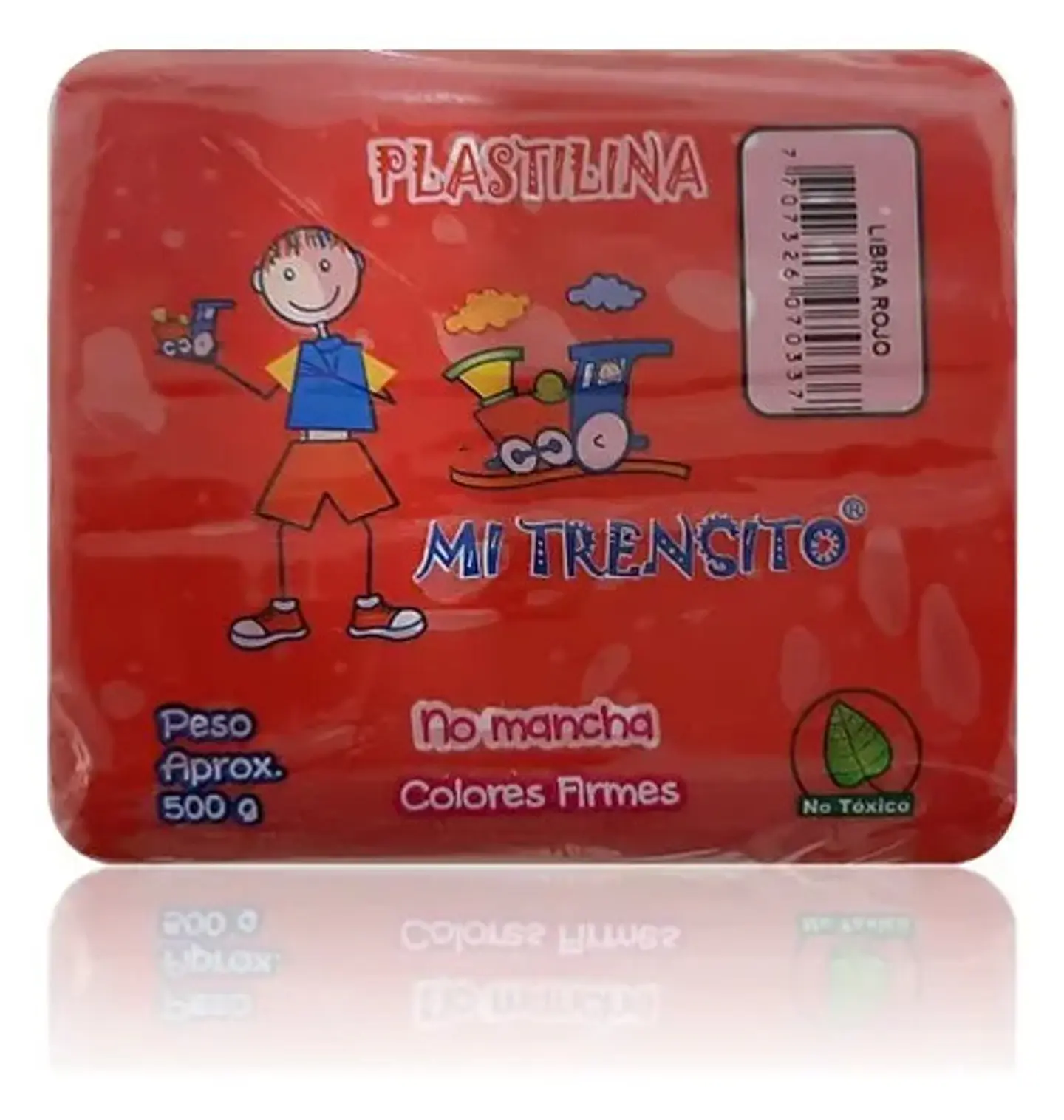 Plastilina Libra 500g Und Cafe, Blanco, Azul, Amarillo 10