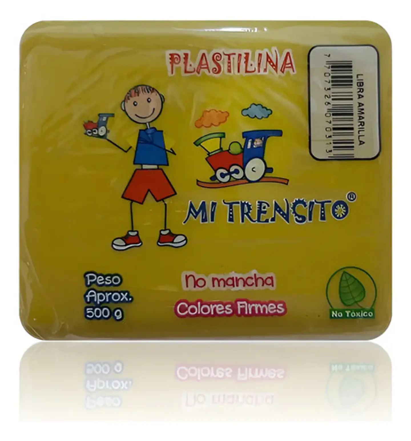 Plastilina Libra 500g Und Cafe, Blanco, Azul, Amarillo 17