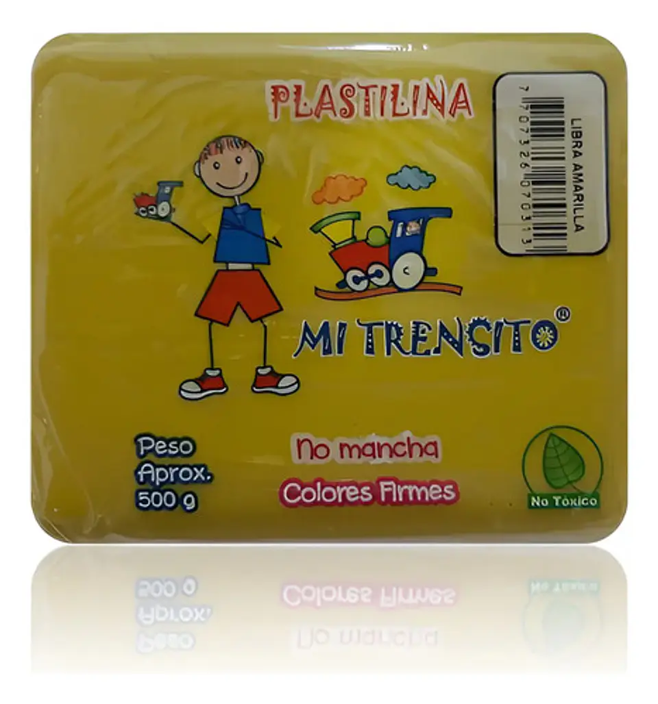 Plastilina Libra 500g Und Cafe, Blanco, Azul, Amarillo 17